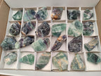 Natural Watermelon Fluorite Cobbed Specimens x 24 From Uis, Namibia