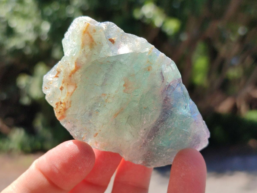 Natural Watermelon Fluorite Cobbed Specimens x 24 From Uis, Namibia