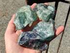 Natural Watermelon Fluorite Cobbed Specimens x 24 From Uis, Namibia