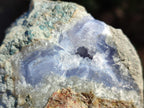 Natural Blue Lace Agate Geode Specimens x 5 From Nsanje, Malawi - Toprock Gemstones and Minerals 