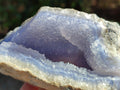 Natural Blue Lace Agate Geode Specimens x 5 From Nsanje, Malawi - Toprock Gemstones and Minerals 