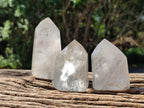 Polished Clear Quartz Crystals x 6 From Madagascar