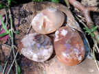 Polished Flower Agate Galets x 12 From Antsahalova, Madagascar