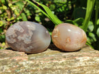 Polished Flower Agate Galets x 12 From Antsahalova, Madagascar