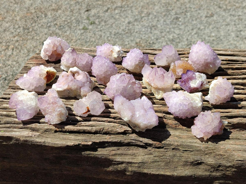 Sunburst Rocks Natural Sunburst Amethyst Spirit Clusters x 20 From Boekenhouthoek, So ...