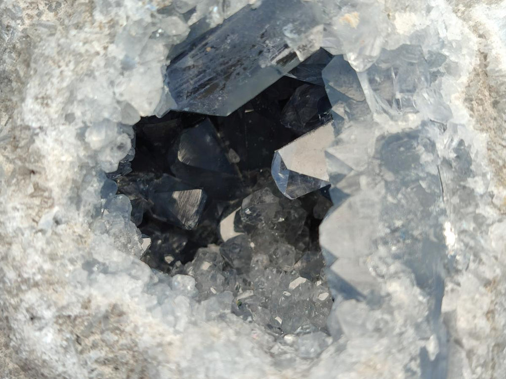 Natural Blue Celestite Geode Specimen x 1 From Sakoany, Madagascar