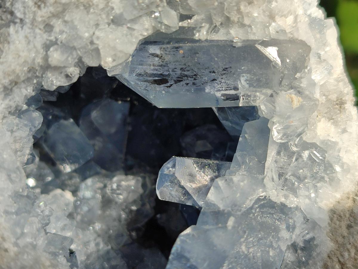 Natural Blue Celestite Geode Specimen x 1 From Sakoany, Madagascar