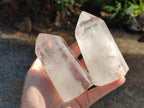 Polished Clear Quartz Crystals x 4 From Madagascar