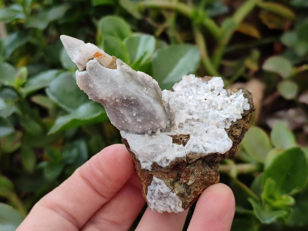 Natural Drusy Quartz Coated Spearhead Calcite Specimens x 24 From Albert's Mountain, Lesotho