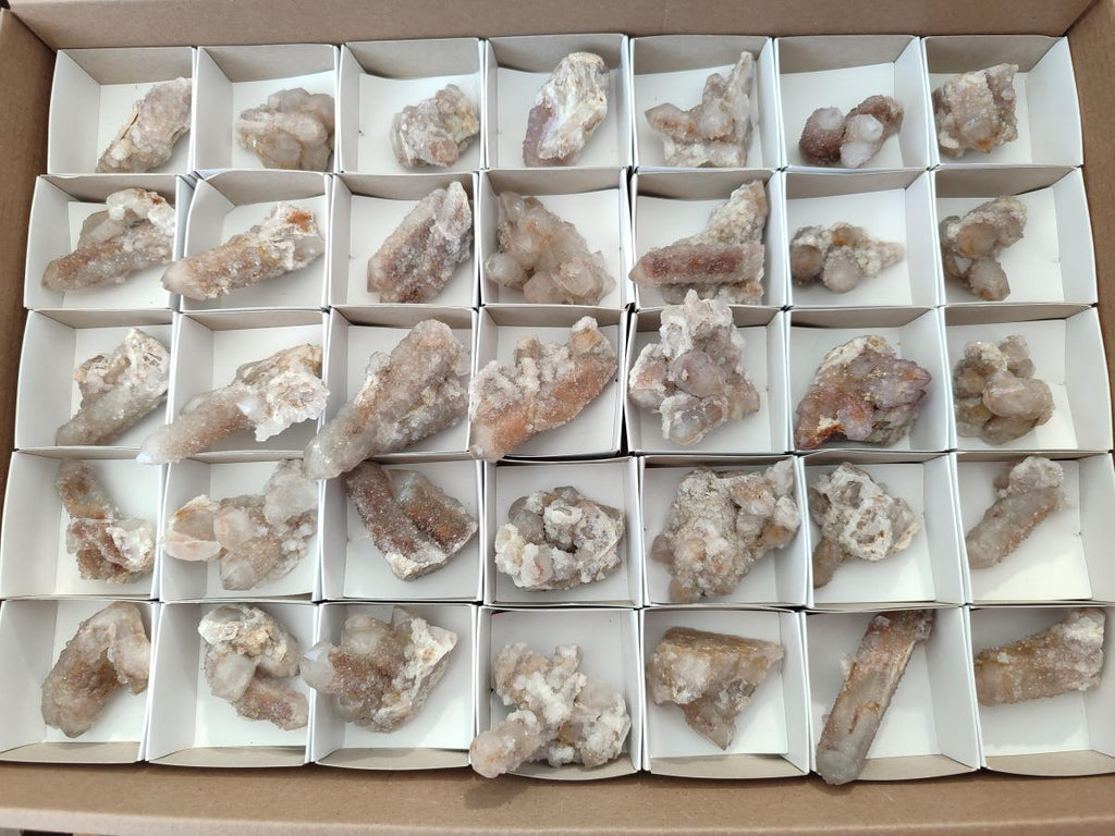 Natural Fairy Limonite Spirit Quartz Crystals x 35 From Boekenhouthoek, South Africa