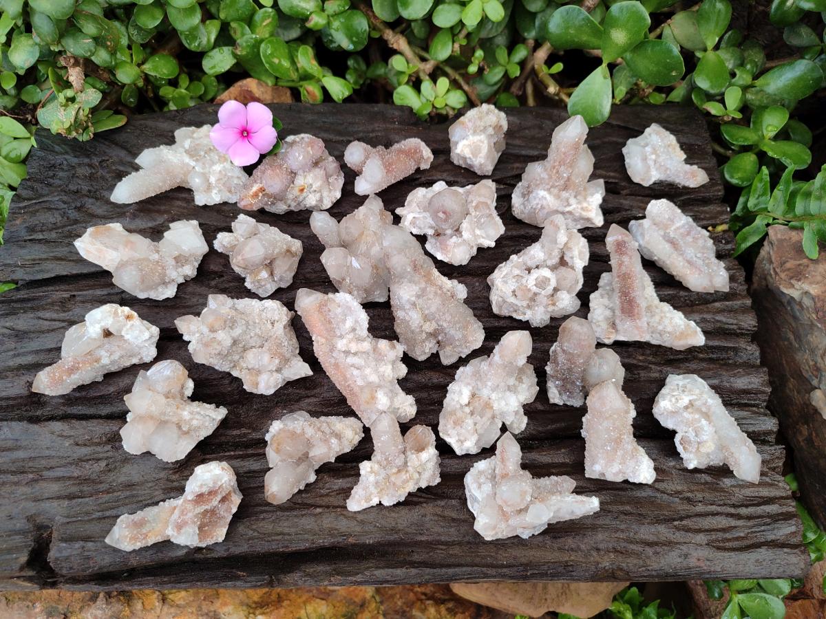 Natural Fairy Limonite Spirit Quartz Crystals x 35 From Boekenhouthoek, South Africa