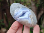 Polished Blue Lace Agate Free Forms x 6 From Nsanje, Malawi