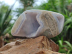 Polished Blue Lace Agate Free Forms x 6 From Nsanje, Malawi
