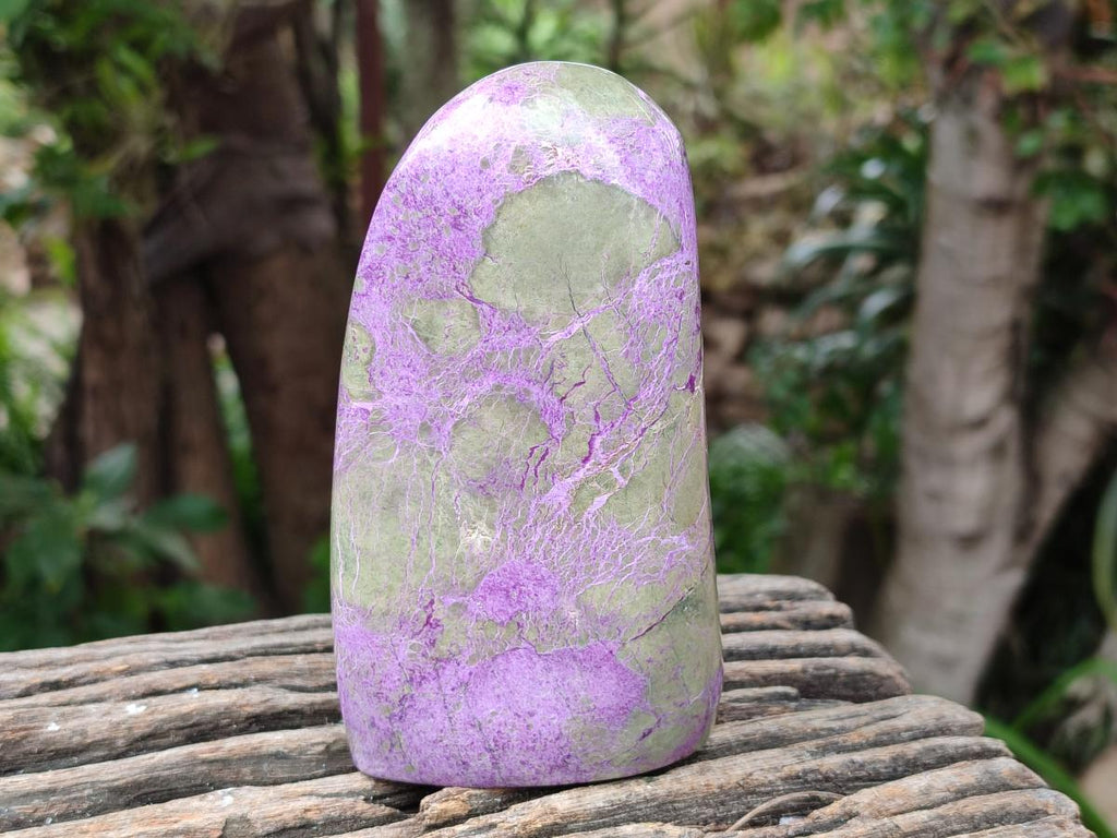 Polished Stichtite Standing Free Forms x 2 From Barberton, South Africa