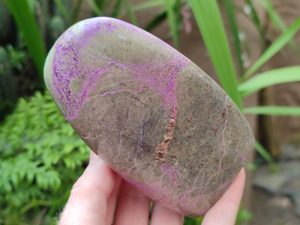 Polished Stichtite Standing Free Forms x 2 From Barberton, South Africa