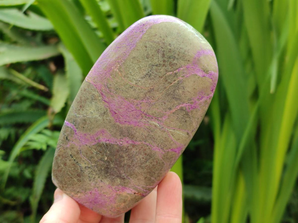 Polished Stichtite Standing Free Forms x 2 From Barberton, South Africa