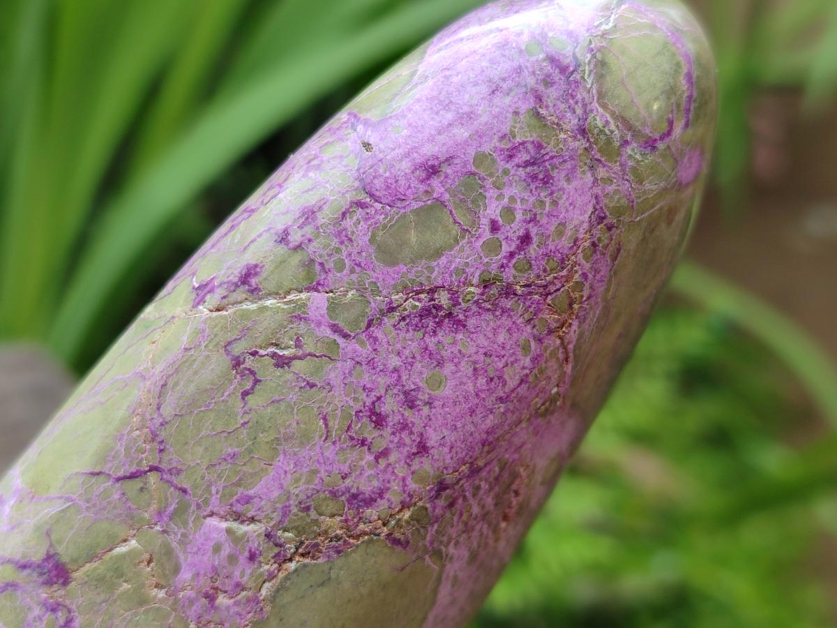 Polished Stichtite Standing Free Forms x 2 From Barberton, South Africa