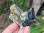 Natural Schorl Black Tourmaline with Associated Minerals x 6 From Erongo, Namibia