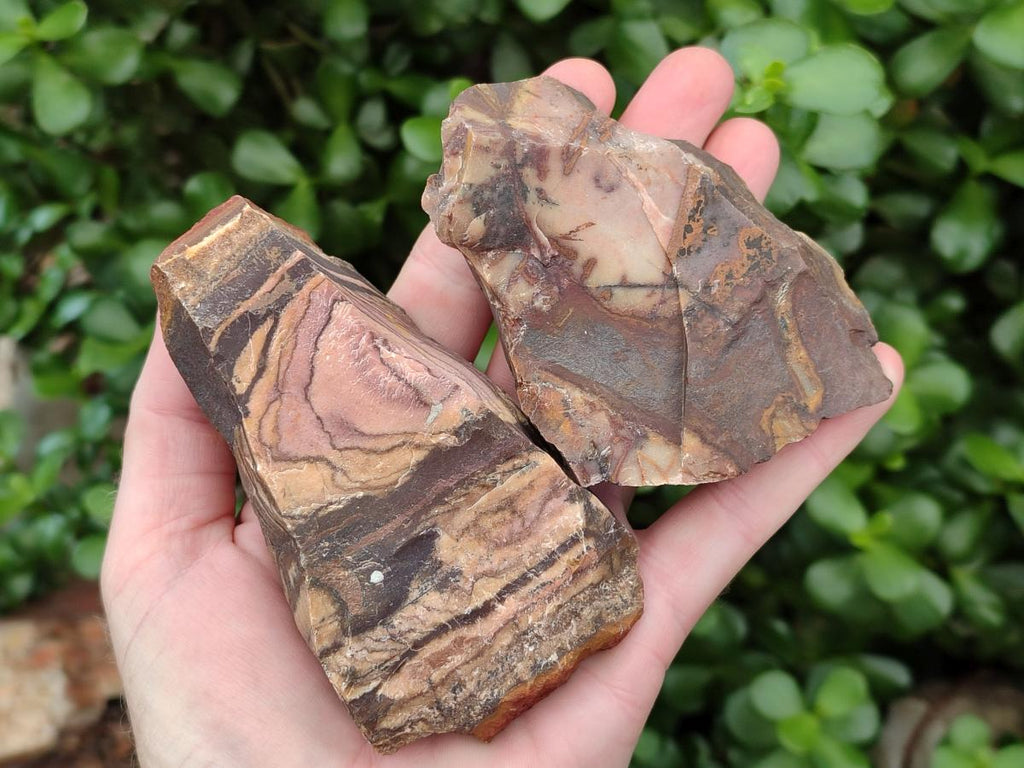 Natural Nguni Jasper Cobbed Specimens x 12 From Northern Cape, South Africa