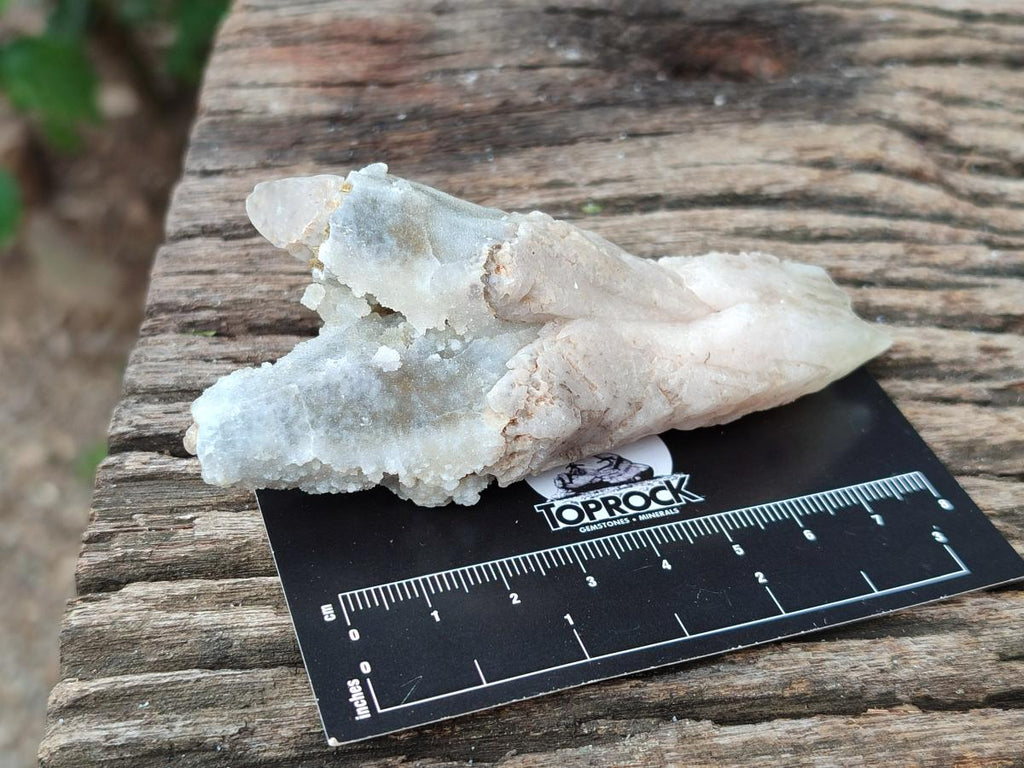 Natural Drusy Quartz Coated Spearhead Calcite Specimens x 12 From Albert's Mountain, Lesotho