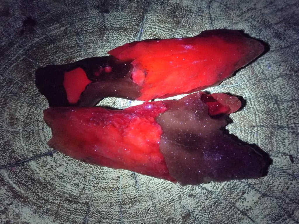 Natural Drusy Quartz Coated Spearhead Calcite Specimens x 12 From Albert's Mountain, Lesotho