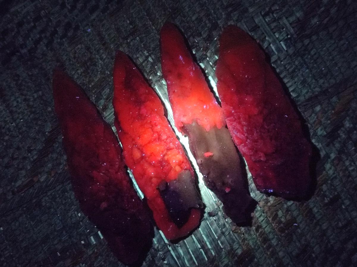 Natural Drusy Quartz Coated Spearhead Calcite Specimens x 12 From Albert's Mountain, Lesotho