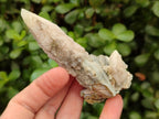 Natural Drusy Quartz Coated Spearhead Calcite Specimens x 12 From Albert's Mountain, Lesotho