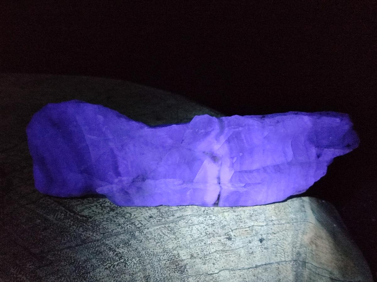 Polished On One Side Watermelon Fluorite Slices x 4 From Uis, Namibia