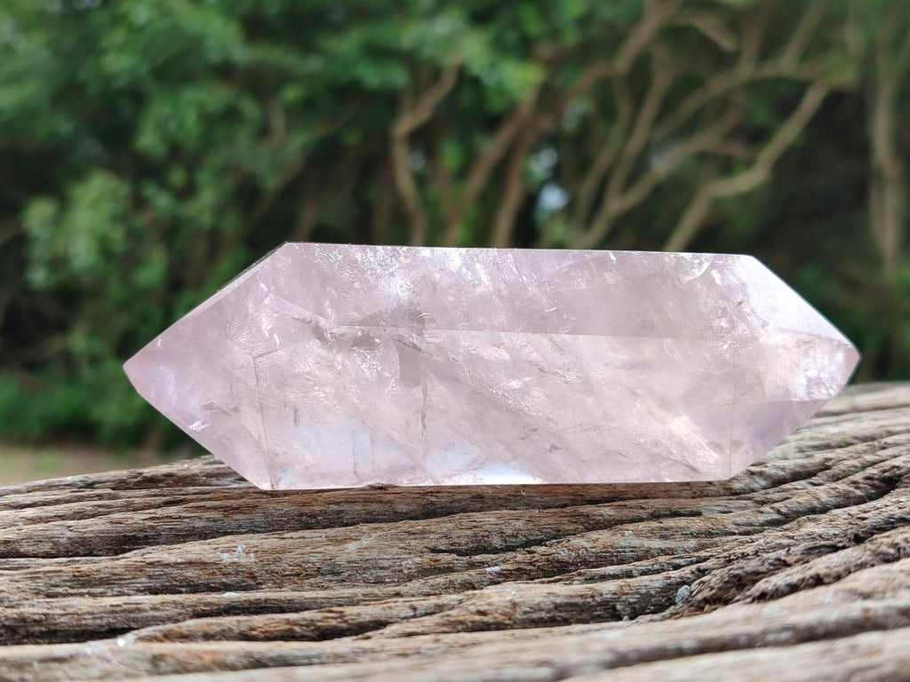 Polished Double Terminated Rose Quartz Crystals x 6 From Madagascar - Toprock Gemstones and Minerals 