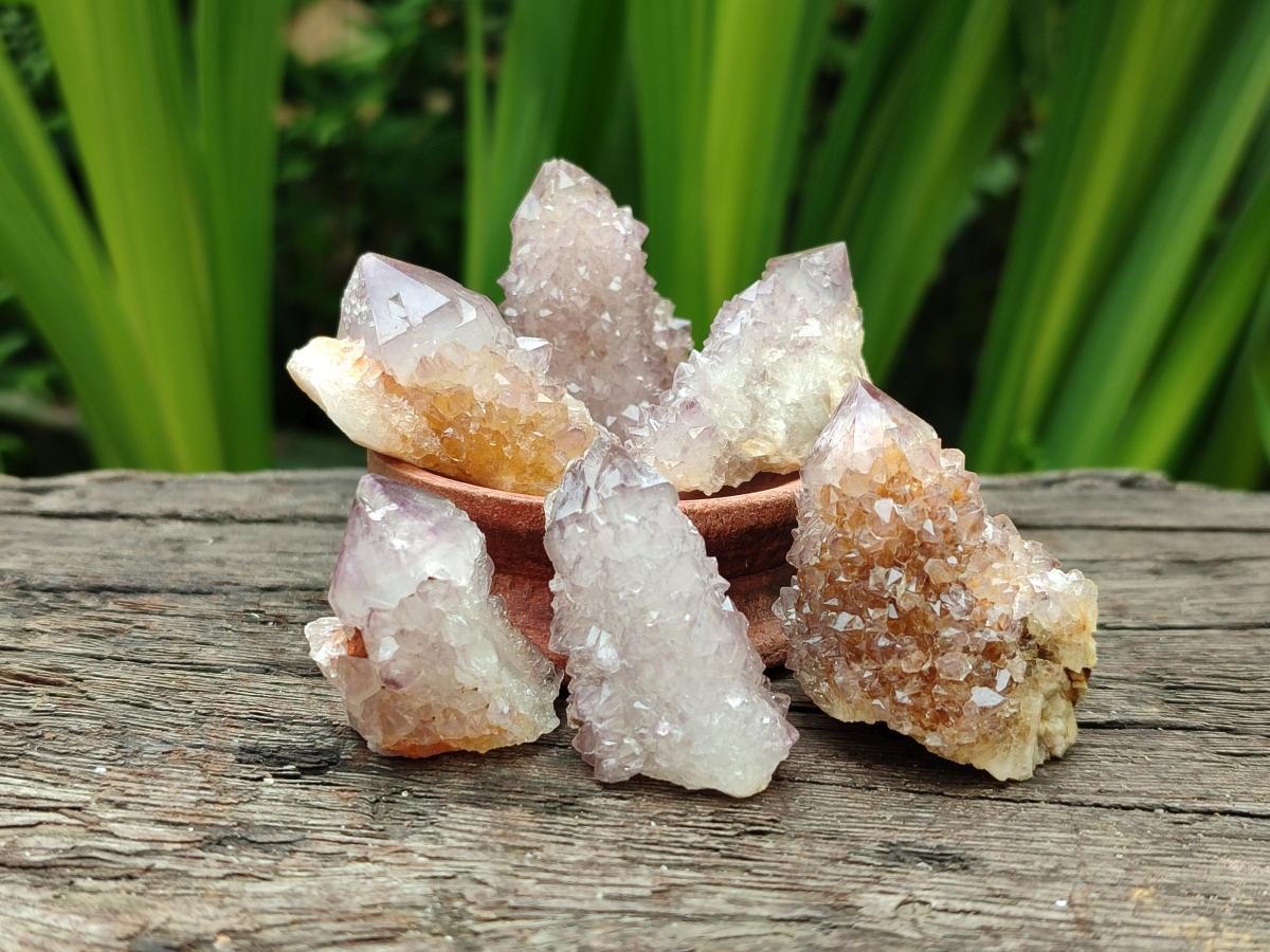 Natural Smokey Amethyst Spirit Crystals x 35 From Boekenhouthoek, South Africa