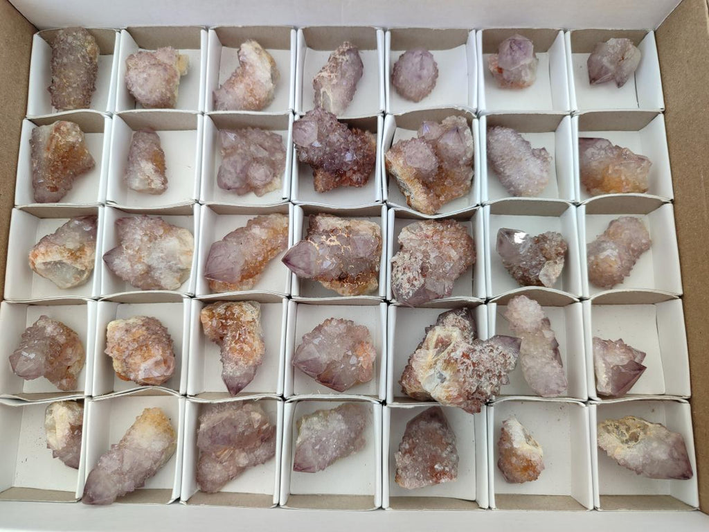 Natural Smokey Amethyst Spirit Crystals x 35 From Boekenhouthoek, South Africa
