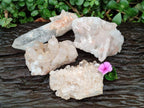 Natural Mixed Clear Quartz Crystals and Clusters x 4 From Madagascar