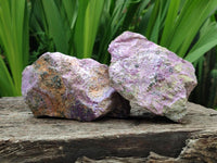 Natural Stichtite Cobbed Specimens x 4 From Barberton, South Africa