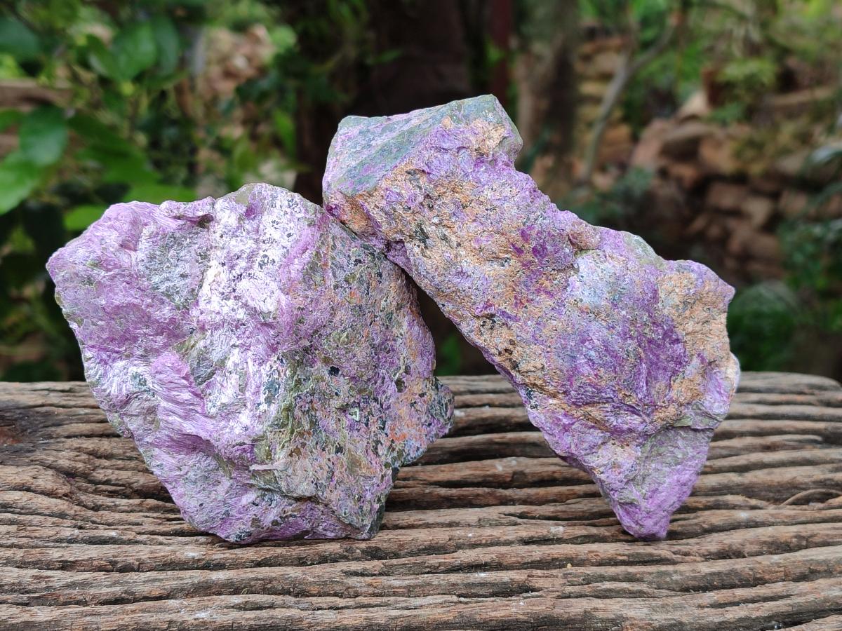 Natural Stichtite Cobbed Specimens x 4 From Barberton, South Africa