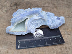 Natural Etched Blue Chalcedony Geodes x 6 From Nsanje, Malawi - Toprock Gemstones and Minerals 