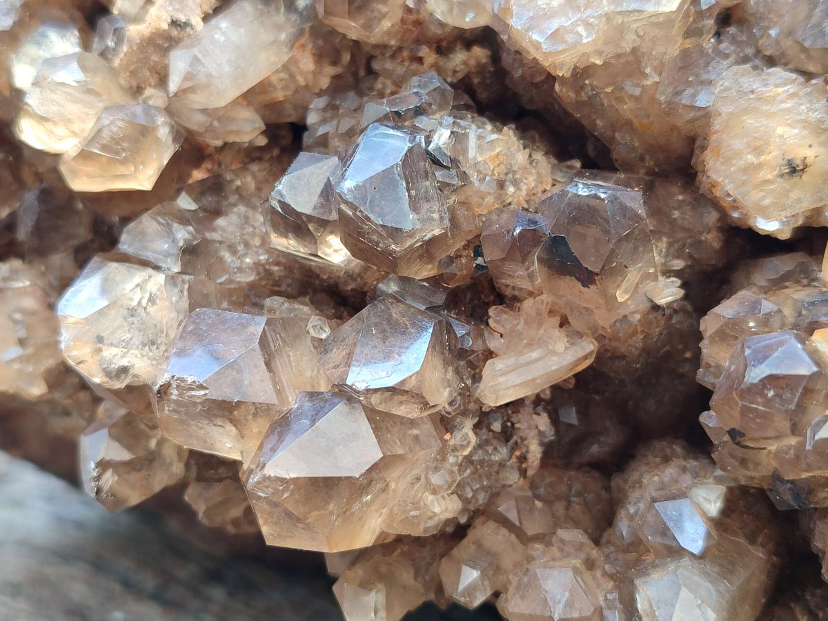 Natural XXL Cascading Smokey Citrine Quartz Cluster x 1 From Luena, Congo