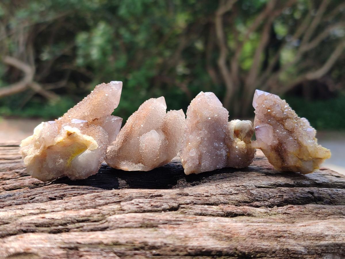 Natural Fairy Golden Limonite Spirit Quartz Crystals x 35 From Boekenhouthoek, South Africa