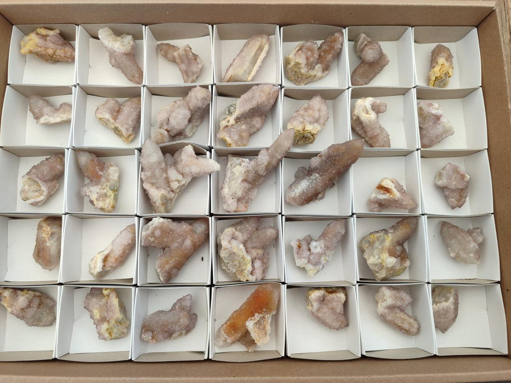 Natural Fairy Golden Limonite Spirit Quartz Crystals x 35 From Boekenhouthoek, South Africa