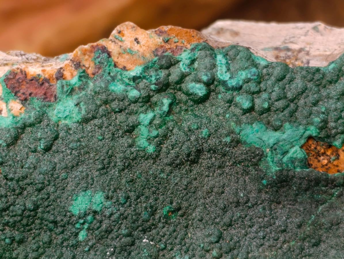 Natural Crystalline Malachite Specimen x 1 From Tenke Fungurume, Congo