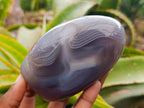 Polished Banded Agate Standing Free Forms x 4 From Madagascar