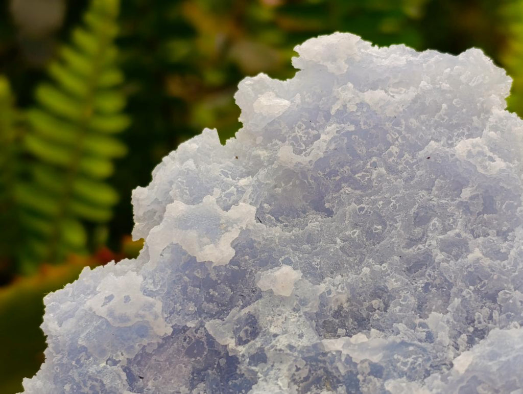 Natural Large Etched Blue Chalcedony Geode x 3 From Nsanje, Malawi - Toprock Gemstones and Minerals 