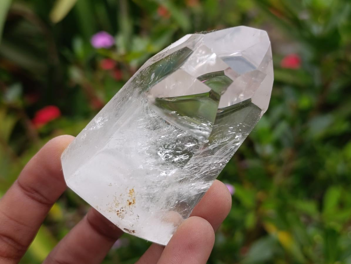 Polished Clear Quartz Crystals x 6 From Madagascar