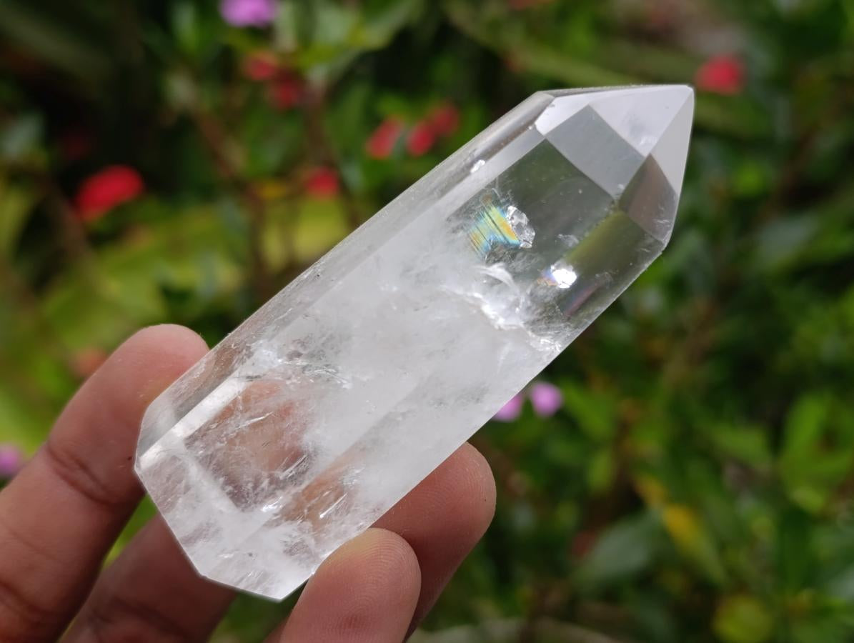 Polished Clear Quartz Crystals x 6 From Madagascar