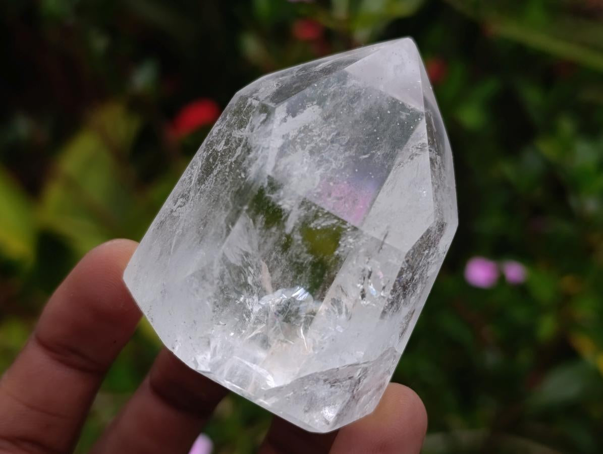 Polished Clear Quartz Crystals x 6 From Madagascar