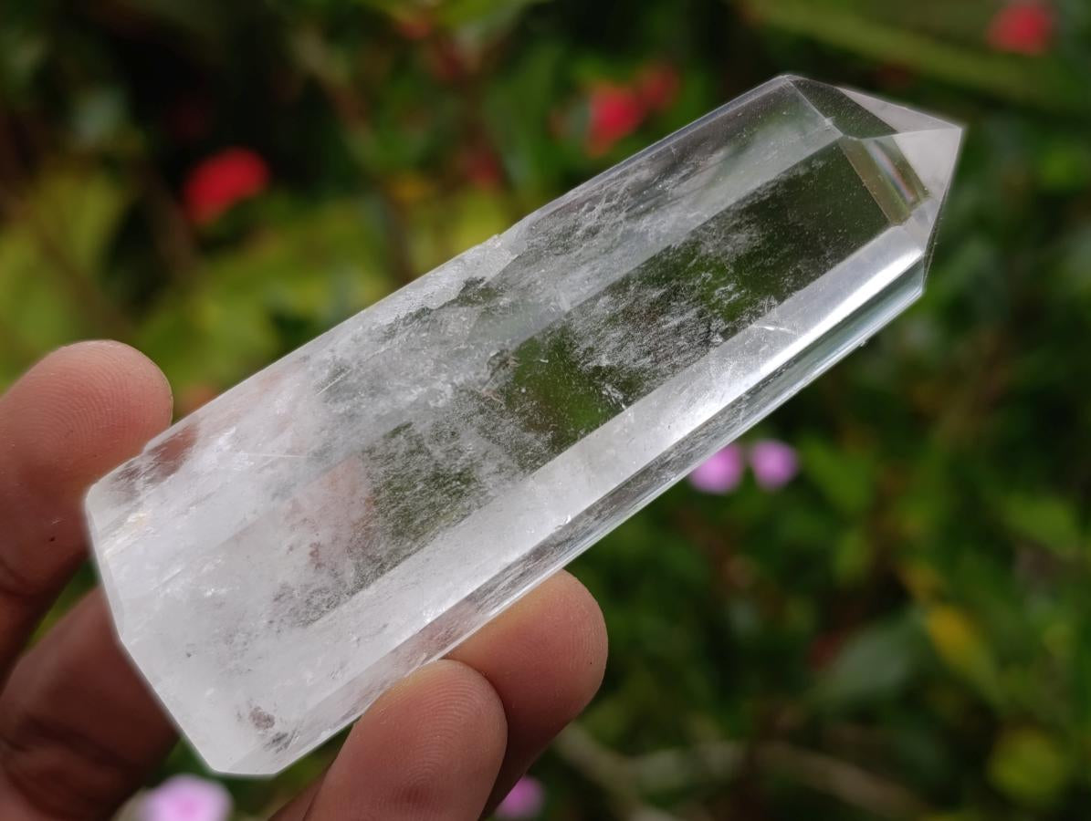 Polished Clear Quartz Crystals x 6 From Madagascar