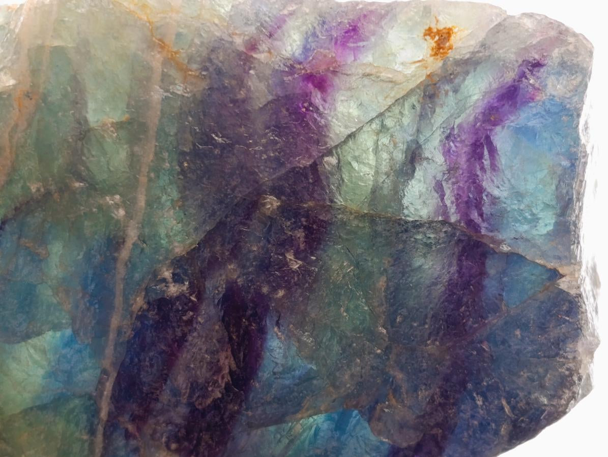 Natural Watermelon Fluorite Cobbed Specimens x 10 From Uis, Namibia