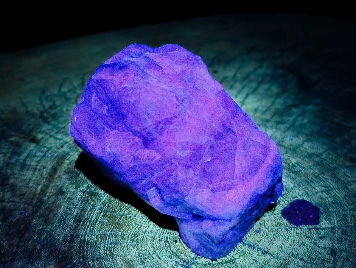 Natural Watermelon Fluorite Cobbed Specimens x 10 From Uis, Namibia