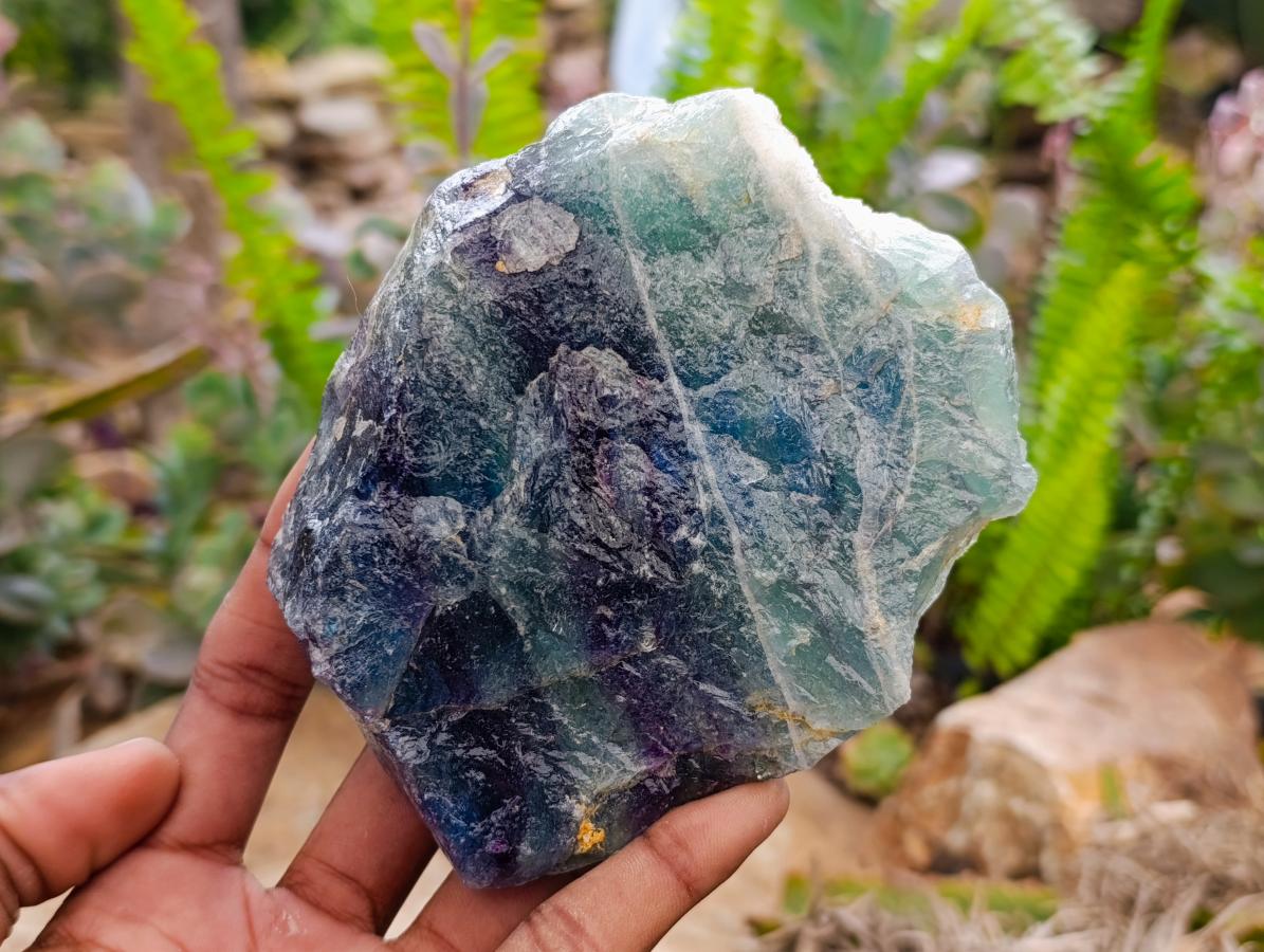 Natural Watermelon Fluorite Cobbed Specimens x 10 From Uis, Namibia