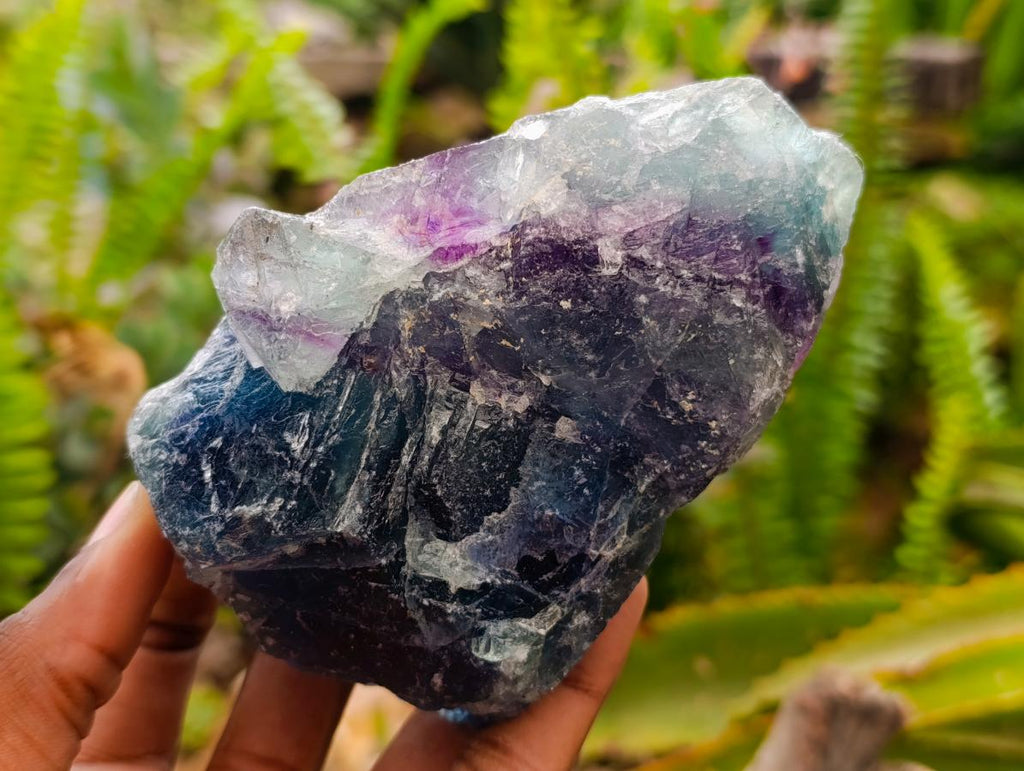 Natural Watermelon Fluorite Cobbed Specimens x 10 From Uis, Namibia