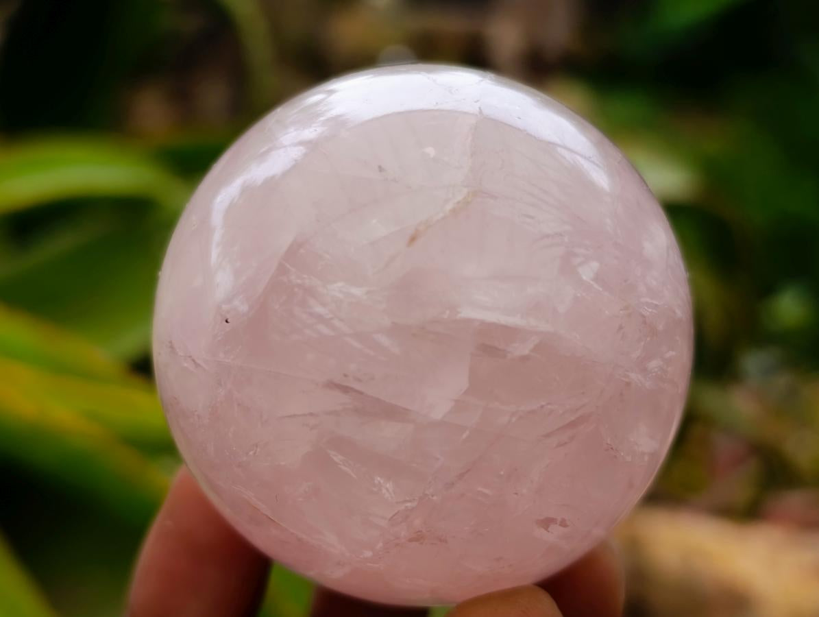 Polished Rose Quartz Spheres x 6 From Madagascar